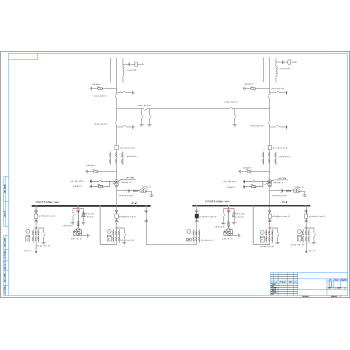 Схема главной понизительной подстанции 110-10 кВ вариант 6